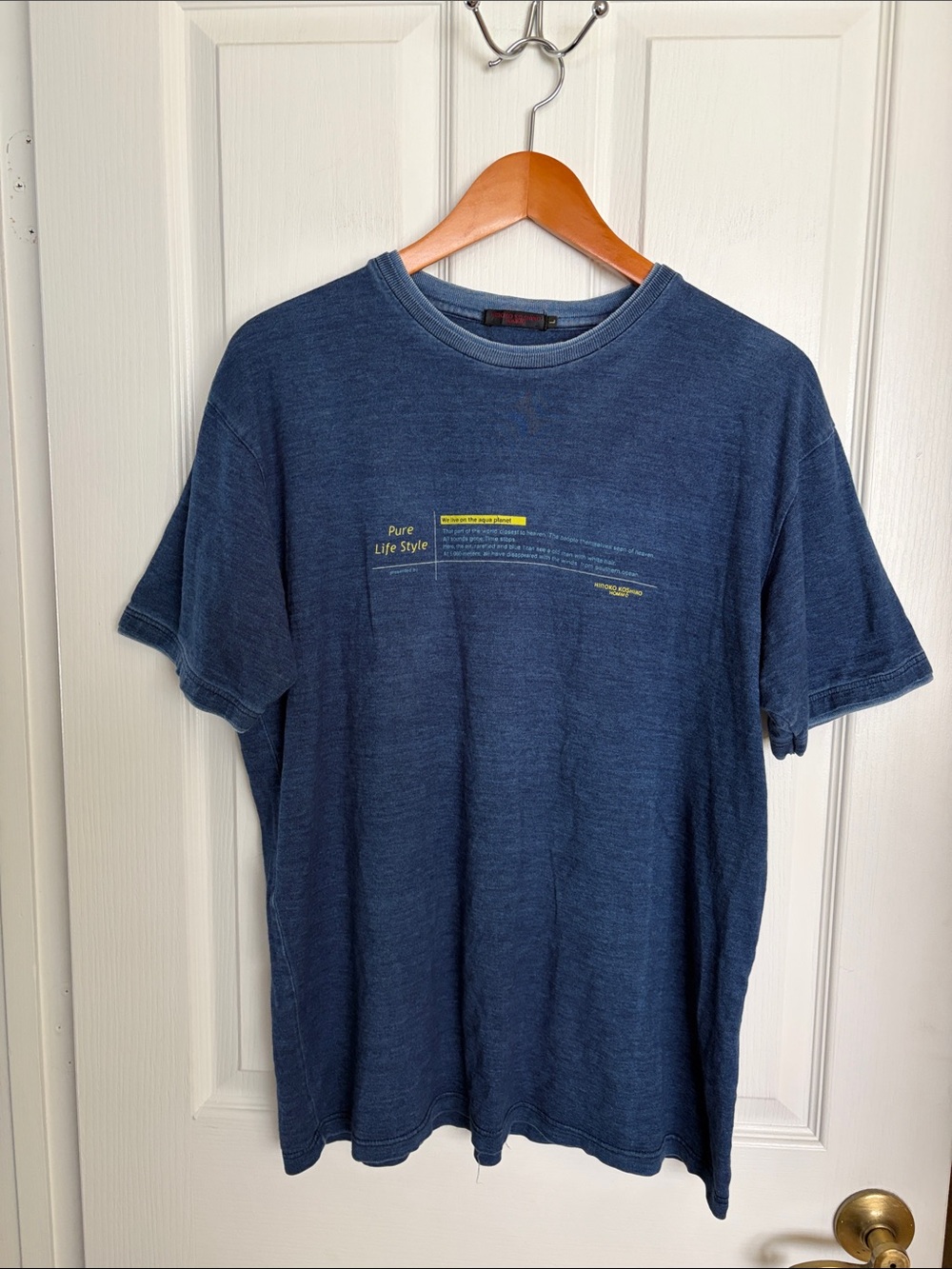 Hiroko Koshino Homme - Navy Graphic Crewneck T-Shirt